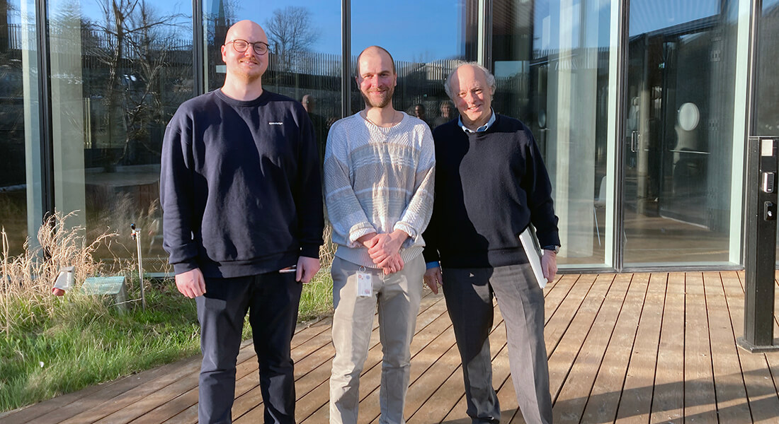 Søren-William, Peter and supervisor Professor Steven Goldman